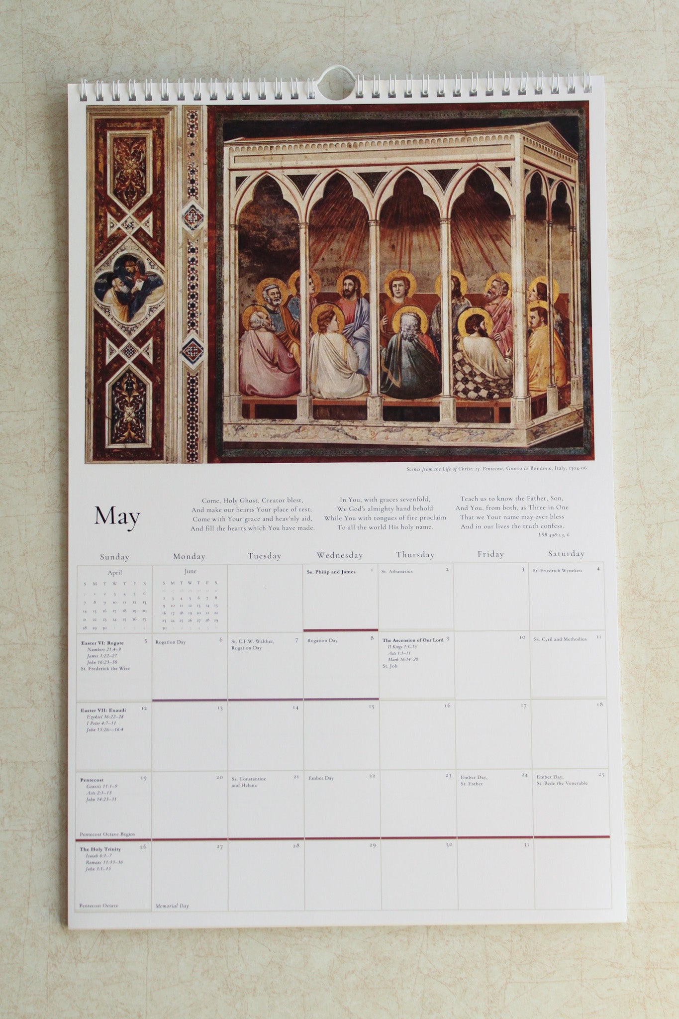 2023–2024 Lutheran Liturgical Wall Calendar (One-year lectionary)